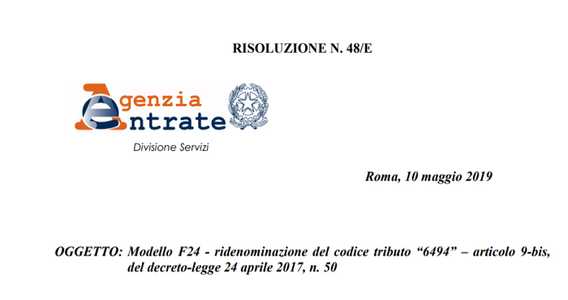 ISA, cambia il codice tributo per l'integrazione IVA