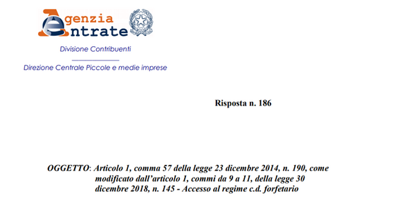 Regime forfettario, sindaci e revisori esclusi