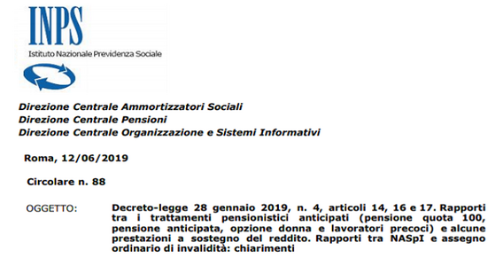 Pensione anticipata, quota 100 e Naspi sono compatibili? L'INPS chiarisce