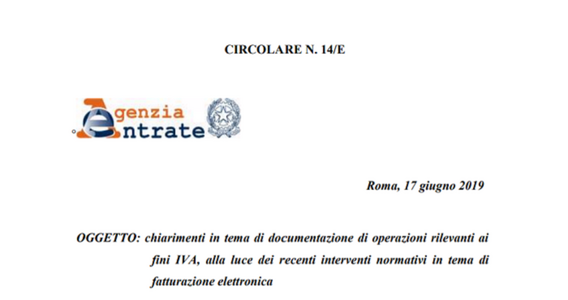 Fattura elettronica, dalla data di emissione all'esterometro: chiarimenti nella circolare 14/E