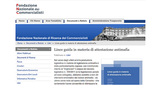 Attestazione antimafia, le linee guida elaborate da FNC e CNDCEC