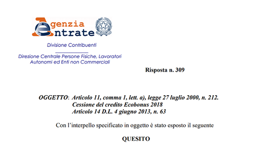 Ecobonus, cessione del credito al fornitore: istruzioni per bonifico e fattura