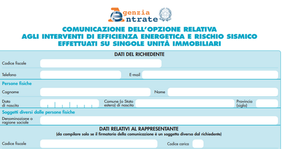 Ecobonus: modulo e istruzioni per lo sconto in fattura