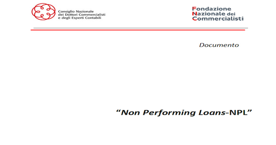 Crediti deteriorati in sofferenza: il documento pubblicato dalla FNC e dal CNDCEC