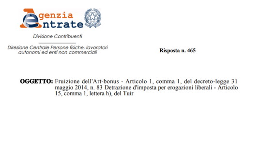 Donazione a fondazione, quando si può richiedere l'art bonus?