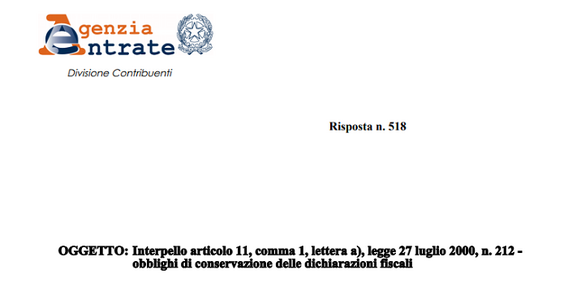 Conservazione dichiarazioni fiscali in formato analogico o digitale: le istruzioni delle Entrate