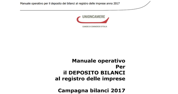 Bilancio 2017: guida Camera di Commercio e Unioncamere
