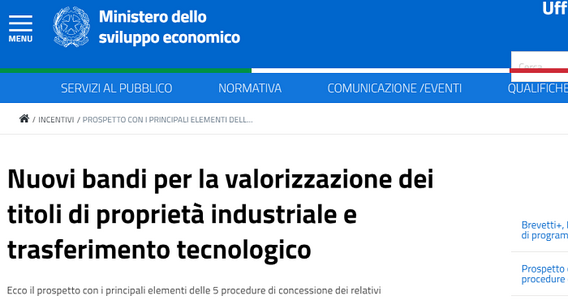 MISE, al via i nuovi bandi per il finanziamento di marchi disegni e brevetti delle PMI