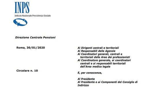 Dipendenti pubblici, istruzioni INPS su assegno di invalidità e pensione anticipata