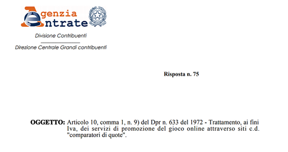 Iva servizi di promozione del gioco online, aliquota ordinaria oppure esenzione?