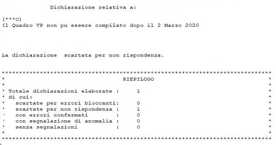 Scadenza Lipe e quadro VP dichiarazione IVA 2020: anomalia nel controllo telematico Sogei