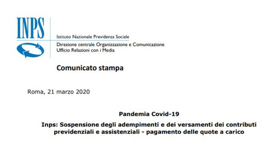Sospensione quote contributive lavoratori dipendenti: rientrano nel DL 9/2020?