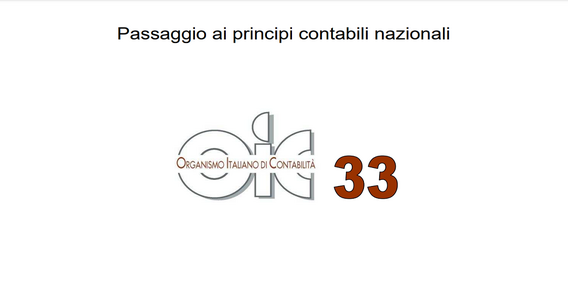 La retroattività dell'applicazione dei principi contabili nazionali: OIC 33