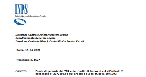TFR e crediti di lavoro: nuove istruzioni INPS sulla domanda telematica
