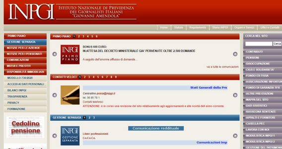 Bonus 500 euro giornalisti autonomi: i requisiti per il contributo INPGI