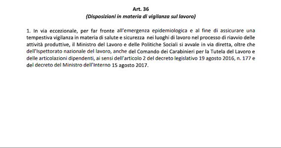 Decreto economia, sicurezza e vigilanza sul lavoro: le indicazioni del Governo