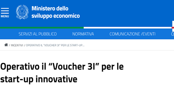 Bando "Voucher 3I" per startup innovative: domande a partire dal 15 giugno 2020