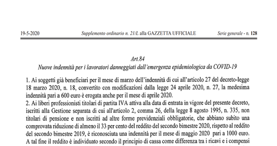 Fondo perduto o indennità per i lavoratori: a maggio percorsi separati per imprenditori e professionisti. Il rebus del calo del reddito
