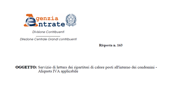 Regime IVA servizi nei condomini: la lettura dei ripartitori di calore