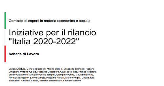 Piano Colao: proroga imposte e condono sul contante. Focus su novità fiscali