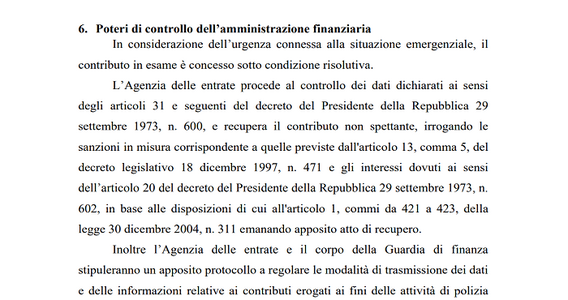 Le sanzioni sugli indebiti contributi a fondo perduto