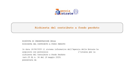 Contributi a fondo perduto: posticipata la disponibilità degli esiti
