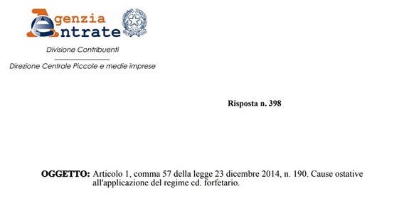 Regime forfettario, anche i premi di risultato vanno inclusi tra i redditi di lavoro