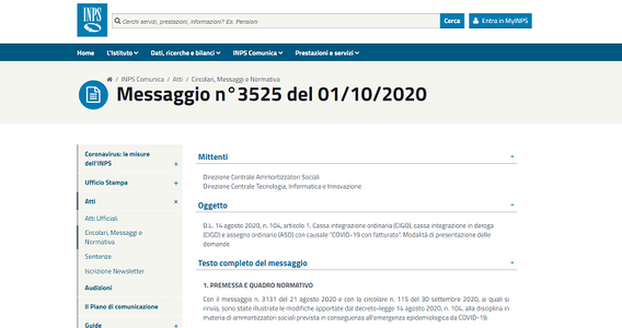 Cassa integrazione, “Covid 19 con fatturato” è la causale per le ultime 9 settimane