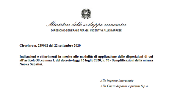 Nuova Sabatini, bonus beni strumentali fino a 200.000 euro in un'unica soluzione: istruzioni MISE
