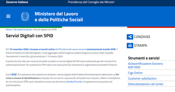 SPID per i servizi online sul lavoro: chiarimenti su delega e utenza dei professionisti