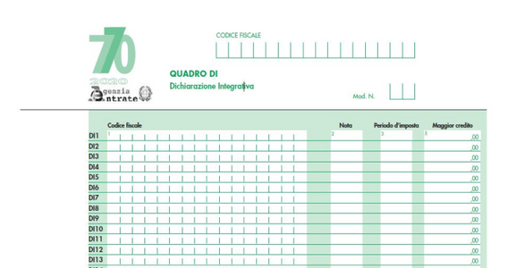 Quadro DI modello 770/2020: istruzioni per la compilazione