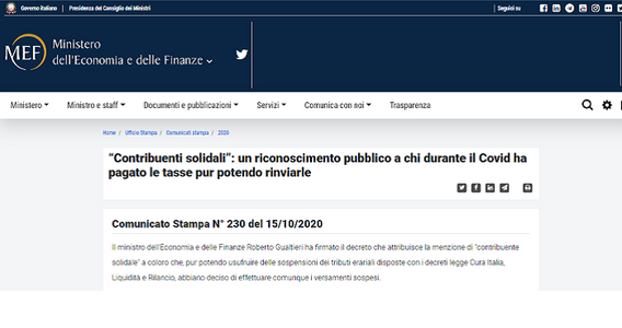 Pagamento delle tasse in regola pur potendo rinviare la scadenza? Il MEF fa la lista dei contribuenti modello