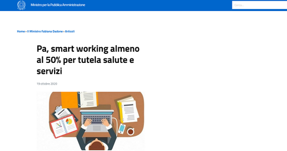 Smart Working nella PA, ecco il decreto della Dadone: le novità per i dipendenti pubblici