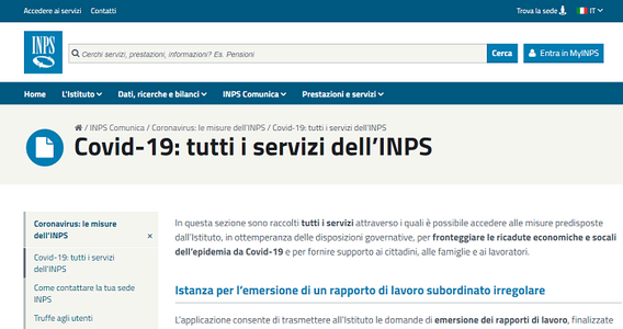 Bonus Covid, ma anche congedi e REM: sul portale INPS la sezione dedicata