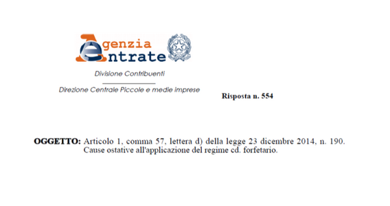 Regime forfettario, se c'è il controllo della srl si applica la causa ostativa