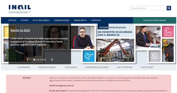 Bando ISI INAIL 2020, incentivi a fondo perduto per la sicurezza sul lavoro