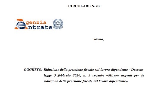 Bonus Irpef, dall'Agenzia delle Entrate la circolare con le istruzioni