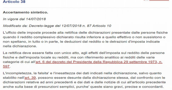Accertamento sintetico: estratti conto bancari idonei a fornire prova contraria