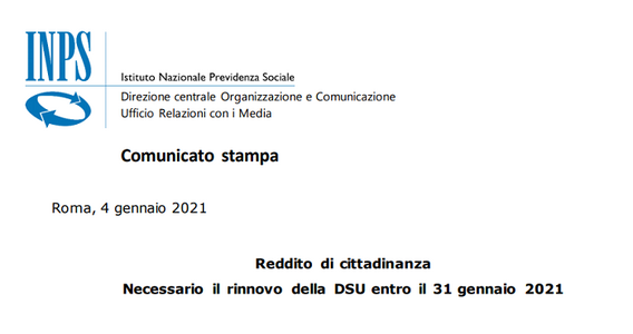 Pagamenti reddito di cittadinanza, ISEE 2021 entro la scadenza del 31 gennaio