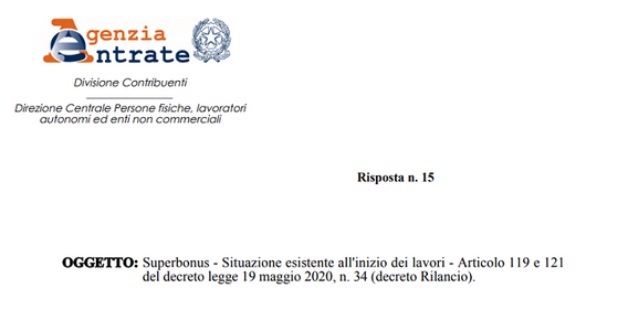 Superbonus 110%, per la detrazione conta la tipologia di immobili a inizio lavori
