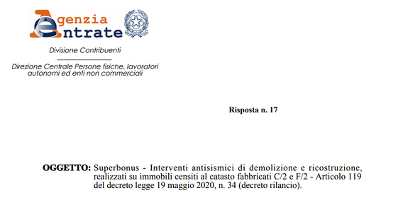 Superbonus 110% accessibile anche se magazzino e rudere diventano abitazione