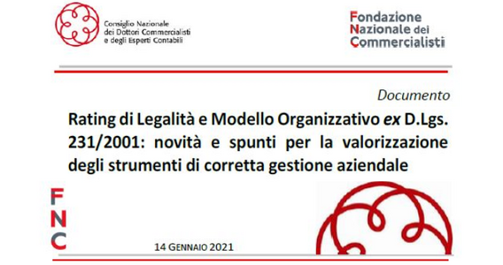 Rating di legalità, l'approfondimento di FNC e CNDCEC