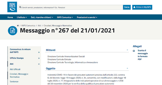 Bonus Covid, riesame delle domande: come certificare la qualifica di pescatore autonomo?
