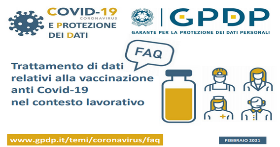 Privacy e vaccino anti Covid in ambiente di lavoro: online le Faq del Garante