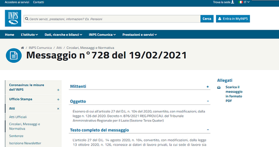 Decontribuzione Sud: dietrofront INPS di fronte al TAR, si attendono nuove istruzioni