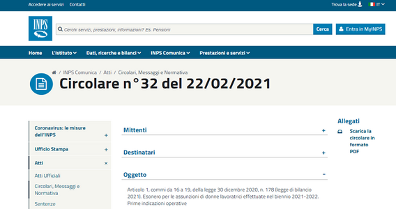 Assunzioni donne: dall'INPS le prime indicazioni per lo sgravio contributivo 2021