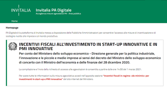 Bonus startup e PMI innovative, online il portale Invitalia-MISE per fare domanda