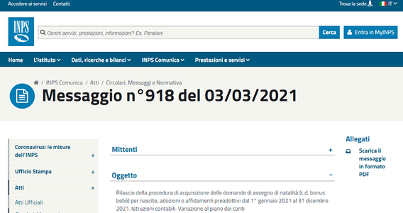Bonus bebè 2021, al via la domanda online: requisiti, importi e scadenza