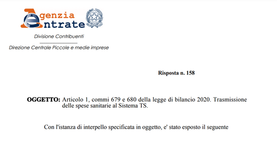 Sistema TS: invio dati semplificato per la struttura privata accreditata