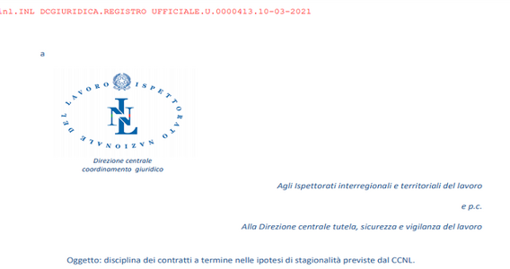 Lavori stagionali e deroghe su contratti a termine: è competente anche il CCNL